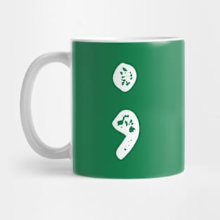 Semicolon - White Mug